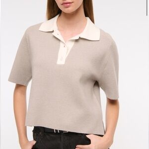 A&F LuxeLoft Polo Sweater NWT